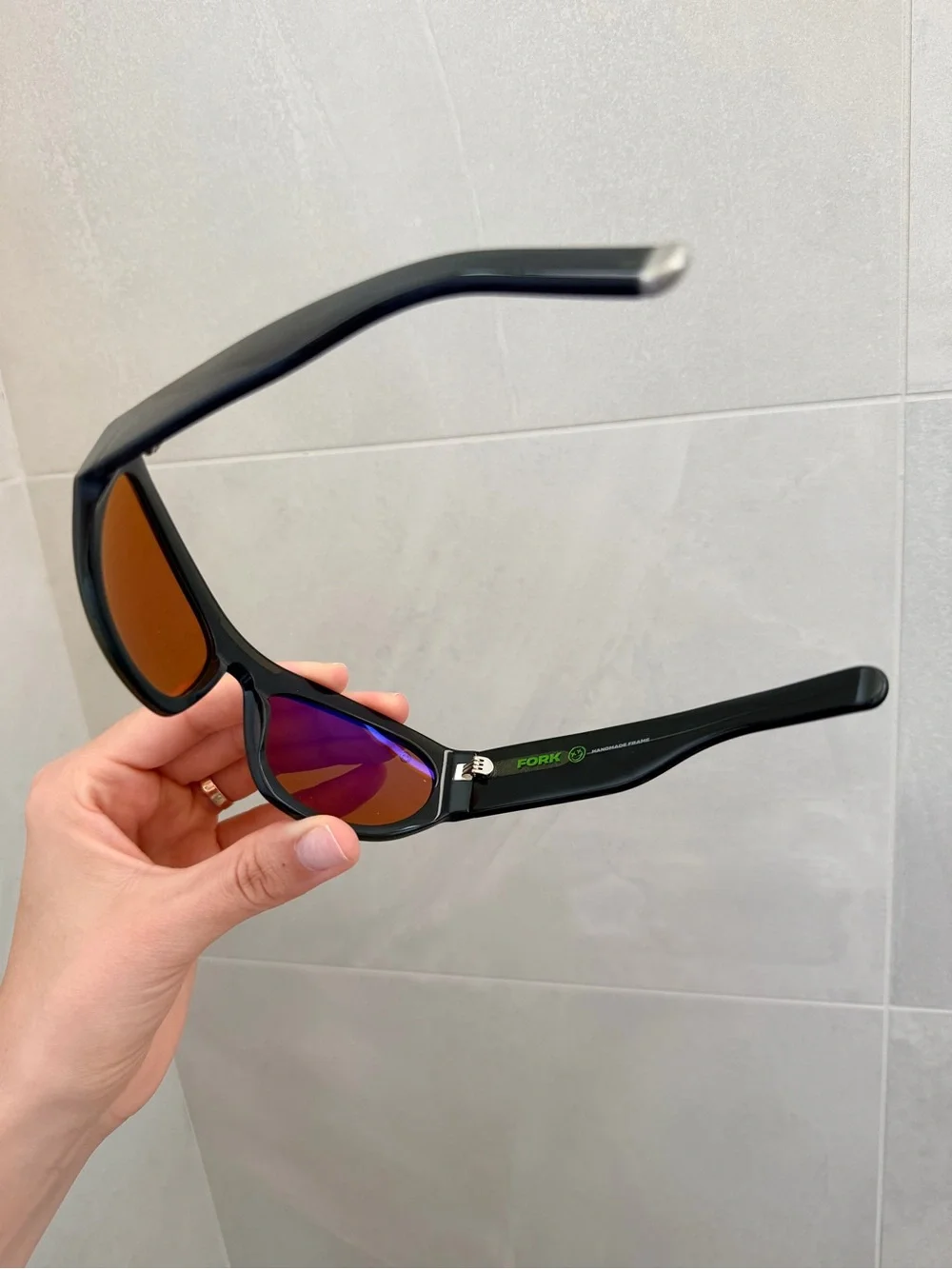 NEW FORK Eyewear Surge FK-16 Sunglasses Green Yellow 60-19-120